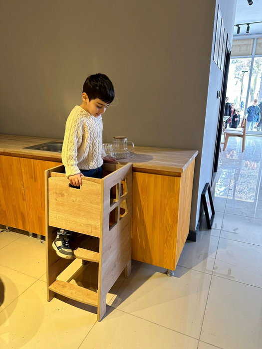 Hanah Home Torre Educativa Kule Marrón MDF 90 cm Ancho x 40 cm Alto x 41 cm Profundidad